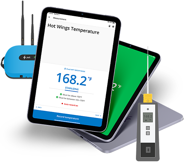 DigitalFoodSafety-WebModule Jolt On Tablet with Probe