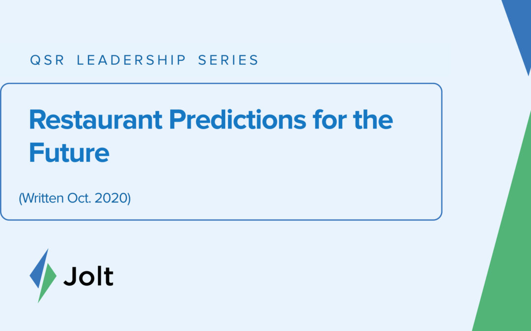 Restaurant Predictions for the Future