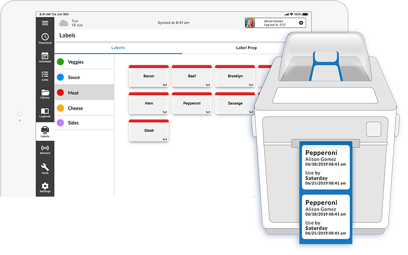 Domino's Pizza Label Printing